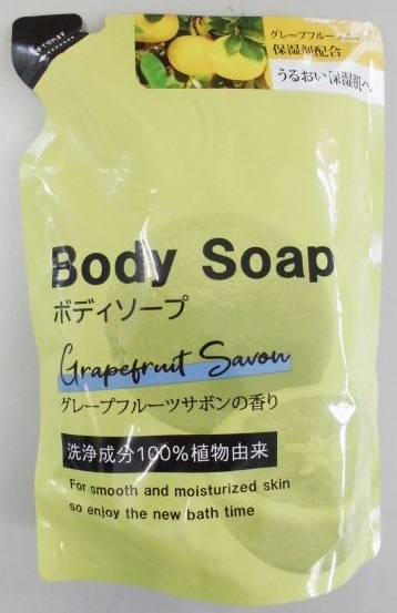 ボディソープ グレープフルーツサボン つめかえ用 400g