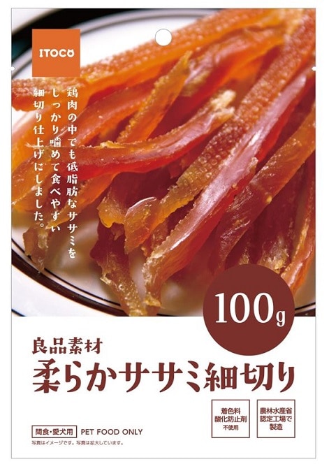 【お取り寄せ】良品素材 柔らかササミ細切り 100g