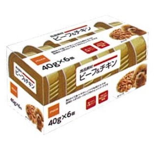 【お取り寄せ】良品素材 ミニアルミトレイ ビーフ&チキン 40g×6個