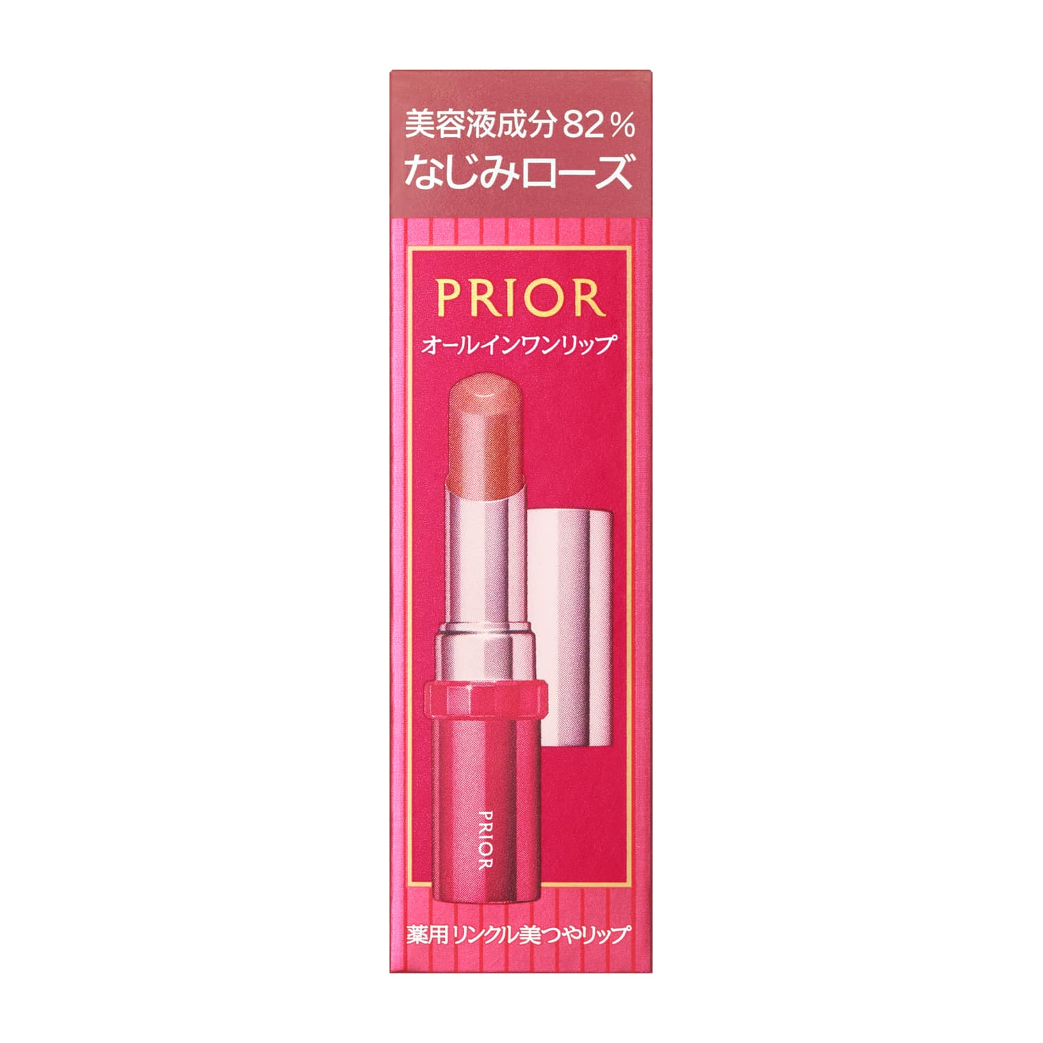 プリオール 薬用リンクル美つやリップ なじみローズ3.5g
