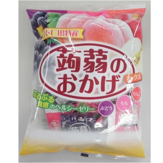 蒟蒻のおかげ ミックス27個(ぶどう・もも・りんご)