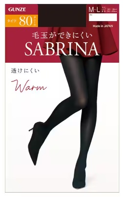 【販売終了しました】サブリナ 80デニールタイツ M−L ブラック