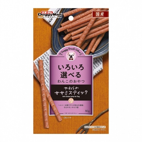 ドギースナック バリュー やわらかササミスティック 80g