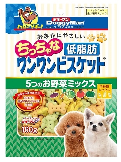 低脂肪ワンワンビスケット 野菜ミックス 160g