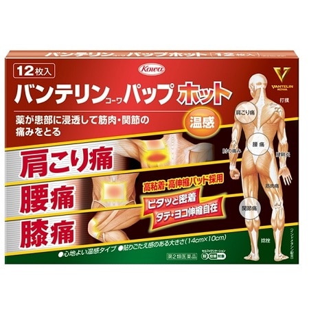 ●バンテリンコーワ パップ ホット 12枚