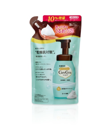 ケアセラ 泡ボディウォッシュ ピュアフローラル つめかえ用 385ml