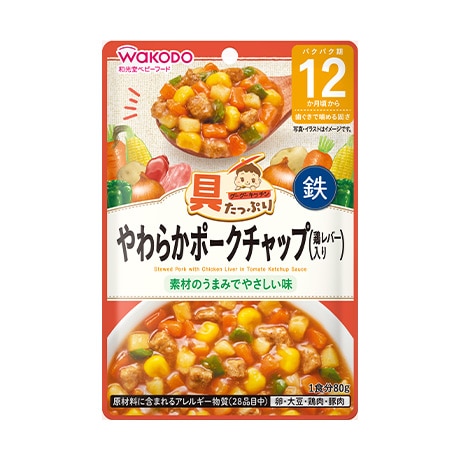 具たっぷりグーグーキッチン やわらかポークチャップ 80g