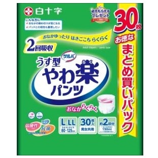 【お取り寄せ】サルバ やわ楽パンツ L−LL 30枚