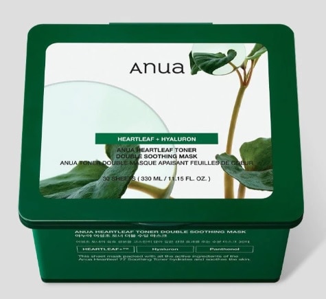 ANUA ドクダミトナー ダブルスージングマスク 30枚