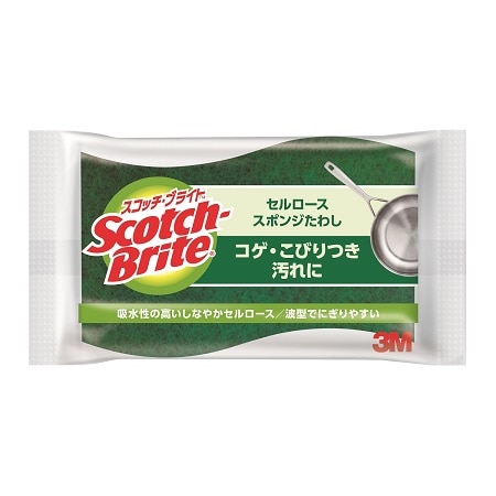スコッチ・ブライト セルロース スポンジたわし