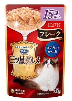 銀のスプーン 三ツ星グルメ パウチフレーク 15歳頃から まぐろかつお 35g