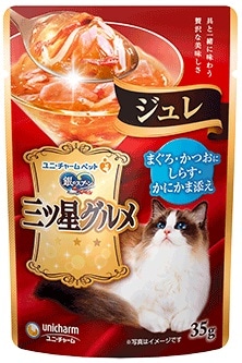 銀のスプーン 三ツ星グルメ パウチ ジュレ まぐろ・かつおしらす・かにかま添え 35g
