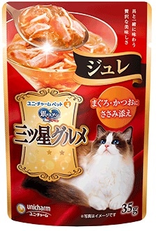 銀のスプーン 三ツ星グルメ パウチ ジュレ まぐろ・かつお・ささみ 35g