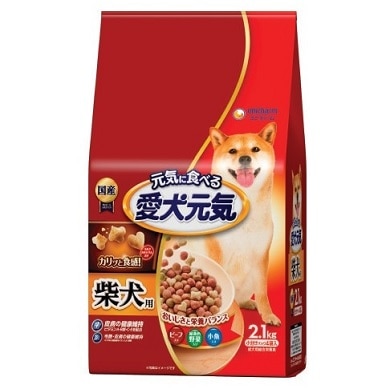 【お取り寄せ】愛犬元気 柴犬用 ビーフ緑黄色野菜小魚 2.1kg