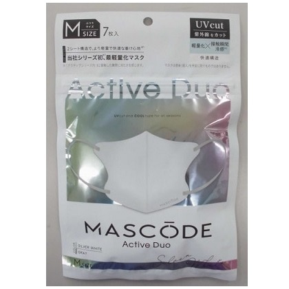 【お取り寄せ】MASCODE アクティブデュオ 3D ホワイト M 7枚