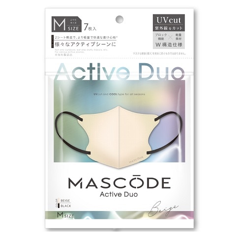 【お取り寄せ】MASCODE アクティブデュオ 3D ベージュ M 7枚