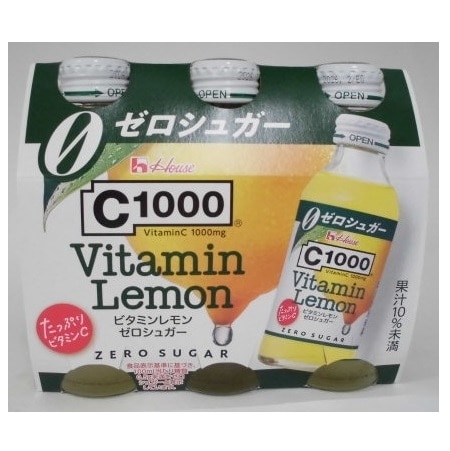 C1000 ビタミンレモン ゼロシュガー 140ml×6本