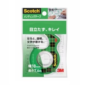 【お取り寄せ】3M スコッチ メンディングテープ 小巻 18mm×7.6m