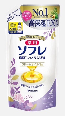 薬用ソフレ 濃厚入浴液 ホワイトフローラル つめかえ用 400ml