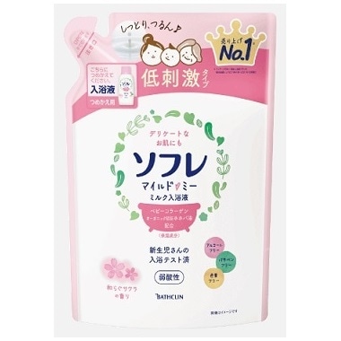 ソフレ マイルド・ミー 入浴液 サクラの香り つめかえ用 600ml