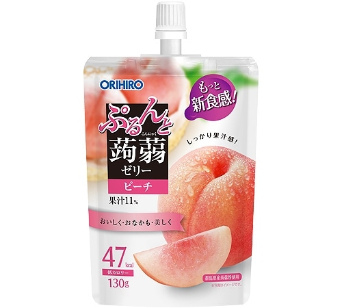ぷるんと蒟蒻ゼリー スタンディング ピーチ 130g