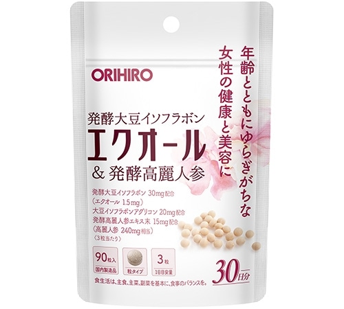 【お取り寄せ】エクオール&発酵高麗人参 90粒