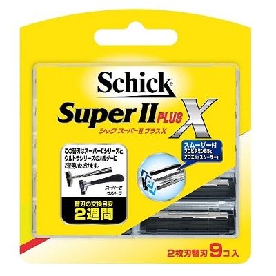 シック スーパー�UプラスX 2枚刃替刃 9コ入