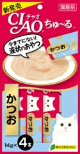 CIAO(チャオ) ちゅ〜る かつお 14g×4本