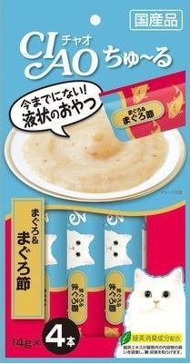 CIAO(チャオ) ちゅ〜る まぐろ&まぐろ節 14g×4本