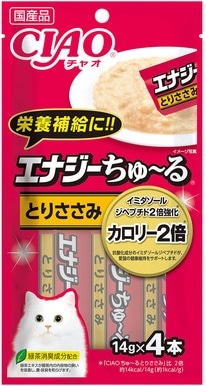 CIAO(チャオ) エナジーちゅ〜る とりささみ 14g×4本