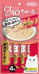 CIAO(チャオ) ちゅ〜る まぐろ&贅沢サーモン 14g×4本