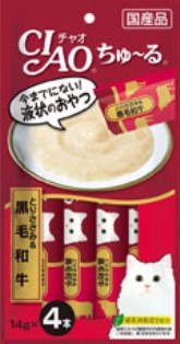 CIAO(チャオ) ちゅ〜る とりささみ&和牛 14g×4本