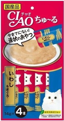 CIAO(チャオ) ちゅ〜る いわし&まぐろ 14g×4本