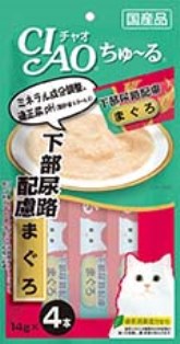 CIAO(チャオ) ちゅ〜る 下部尿路配慮 まぐろ 14g×4本