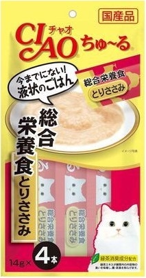 CIAO(チャオ) ちゅ〜る 総合栄養食 とりささみ 14g×4本