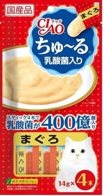 CIAO(チャオ) ちゅ〜る 乳酸菌入り まぐろ 14g×4本