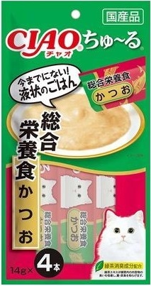 CIAO(チャオ) ちゅ〜る 総合栄養食 かつお 14g×4本