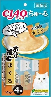 CIAO(チャオ) ちゅ〜る 水分補給 まぐろ 14g×4本
