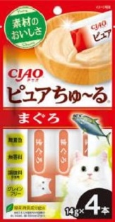 【販売終了しました】CIAO(チャオ) ピュアちゅ〜る まぐろ 4本