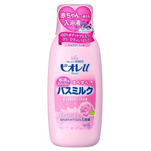 【お取り寄せ】ビオレu バスミルク ミルクローズ 本体 600ml