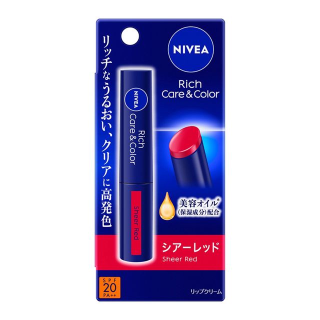 ニベア リッチケア&カラーリップ シアーレッド