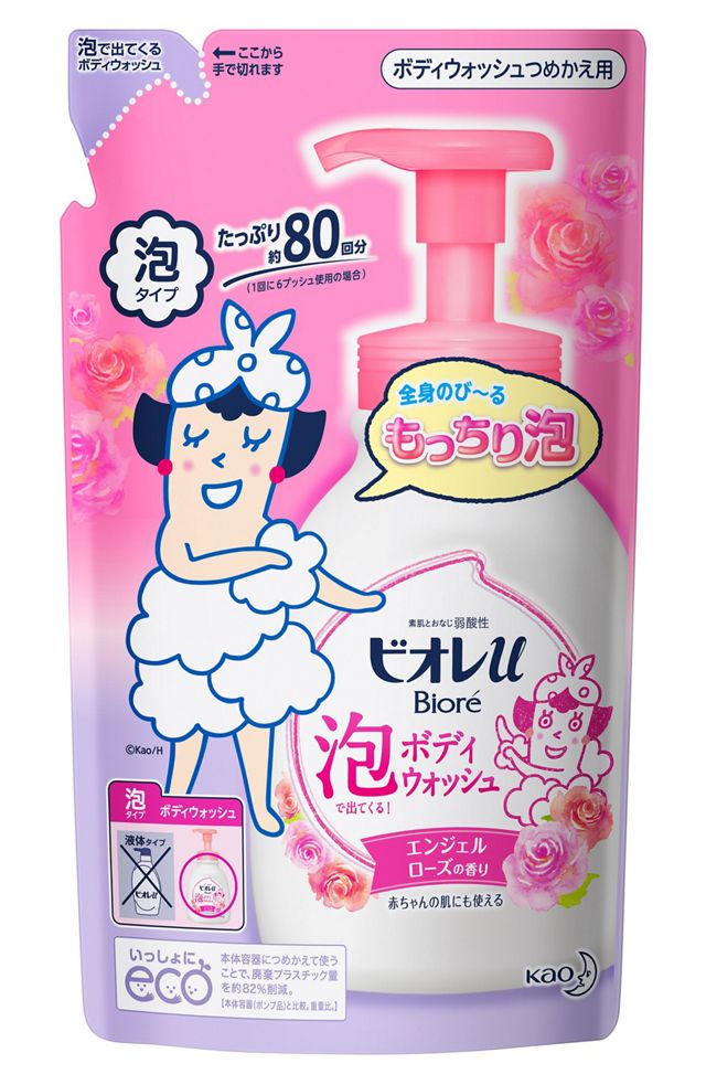 ビオレu 泡で出てくるボディウォッシュ ローズ つめかえ用 480ml
