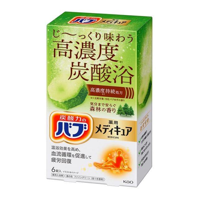 【お取り寄せ】バブ メディキュア 森林の香り 6錠入