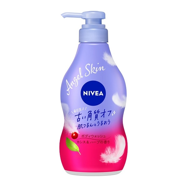 【お取り寄せ】ニベア エンジェルスキン ボディウォッシュ カシス&ハーブの香り 本体 480ml