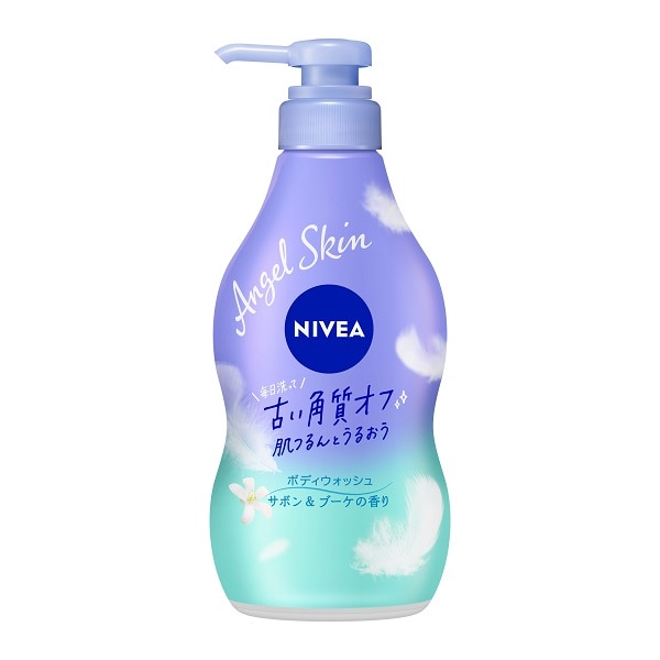 【お取り寄せ】ニベア エンジェルスキン ボディウォッシュ サボン&ブーケの香り 本体 480ml