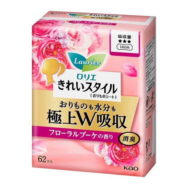 【お取り寄せ】ロリエ きれいスタイル 極上W吸収 フローラルブーケの香り 62コ