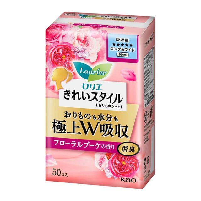 ロリエ きれいスタイル 極上W吸収 ロング&ワイド フローラルブーケの香り 50コ
