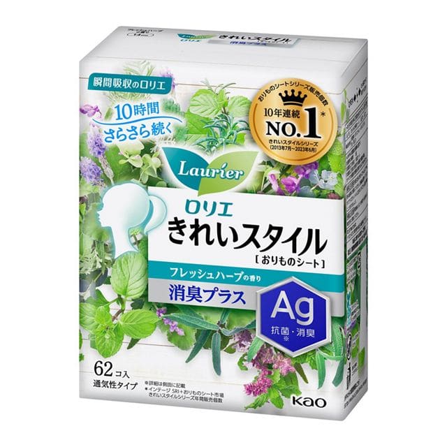 ロリエ きれいスタイル フレッシュハーブの香り 消臭プラス 62コ