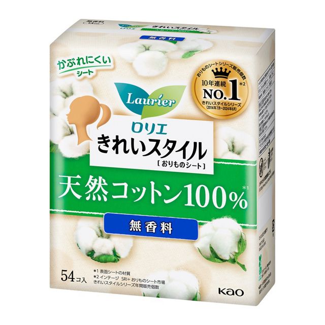 ロリエ きれいスタイル 天然コットン 54コ