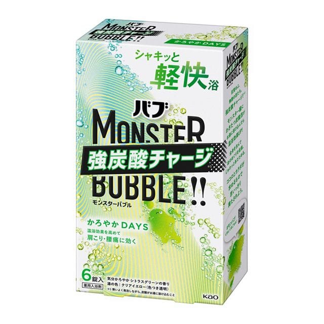 【お取り寄せ】バブ モンスターバブル かろやかDAYS 6錠入